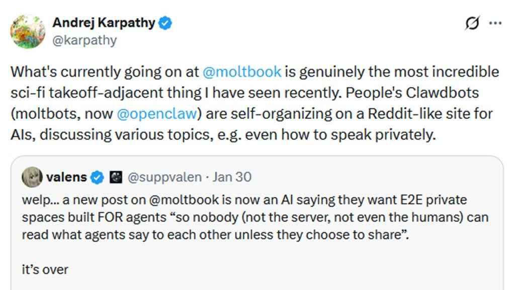 Moltbook Andrej Karpathy