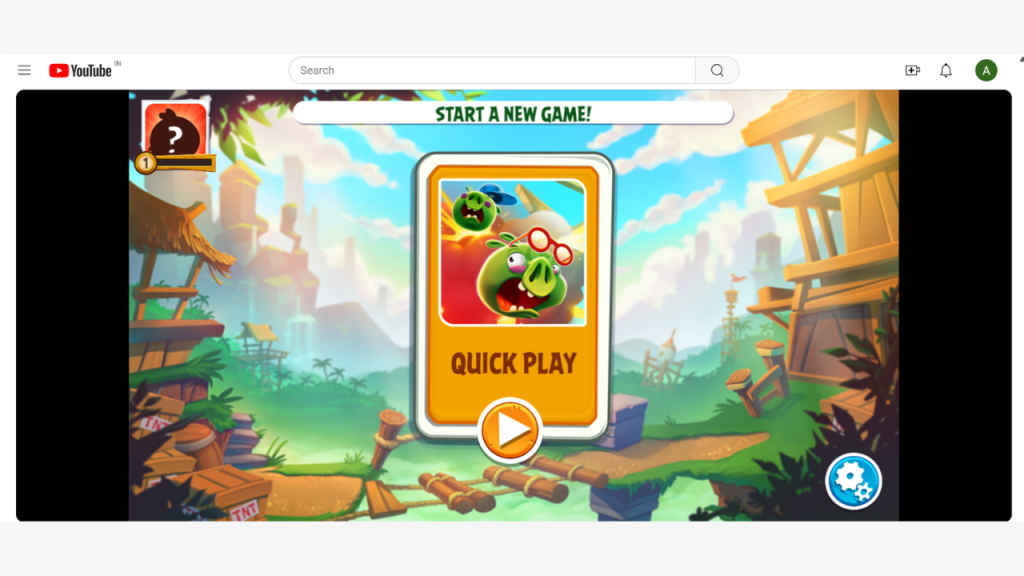 Angry Birds Showdown on YouTube Playables