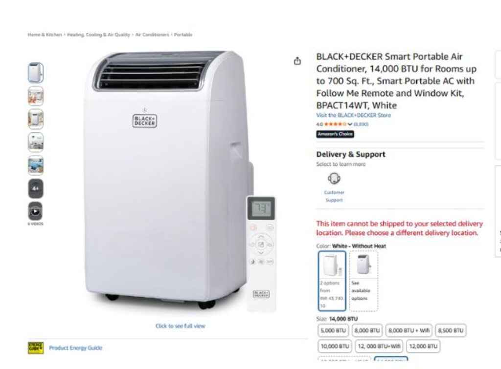 BLACK+DECKER Portable AC