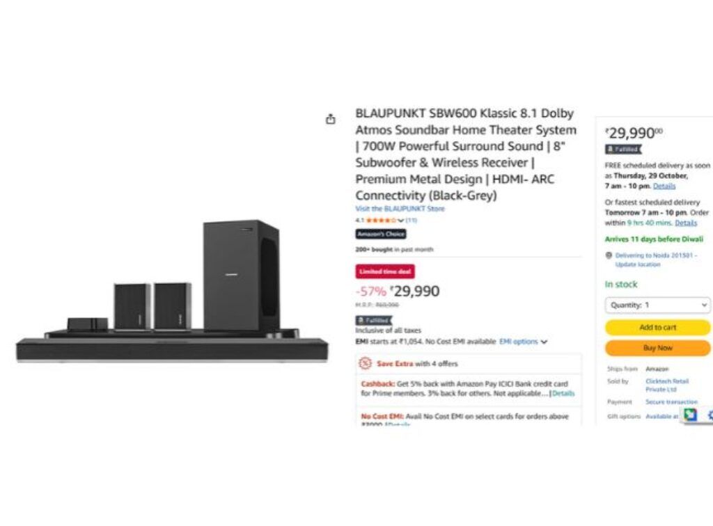 BLAUPUNKT-SBW600-Klassic-8.1-Dolby-Atmos-Soundbar.