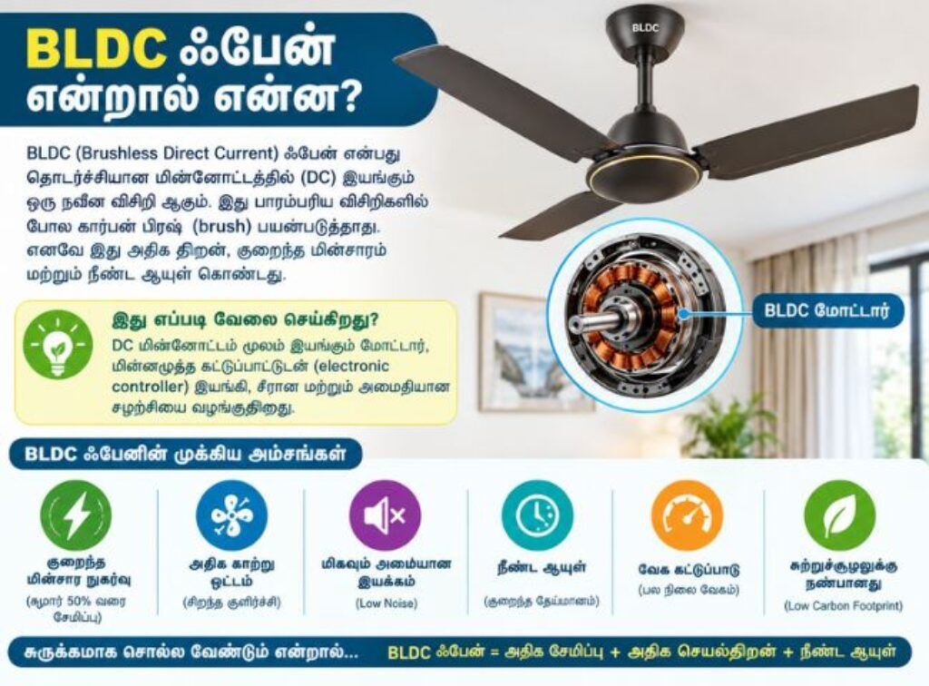 BLDC fan VS Normal Fan