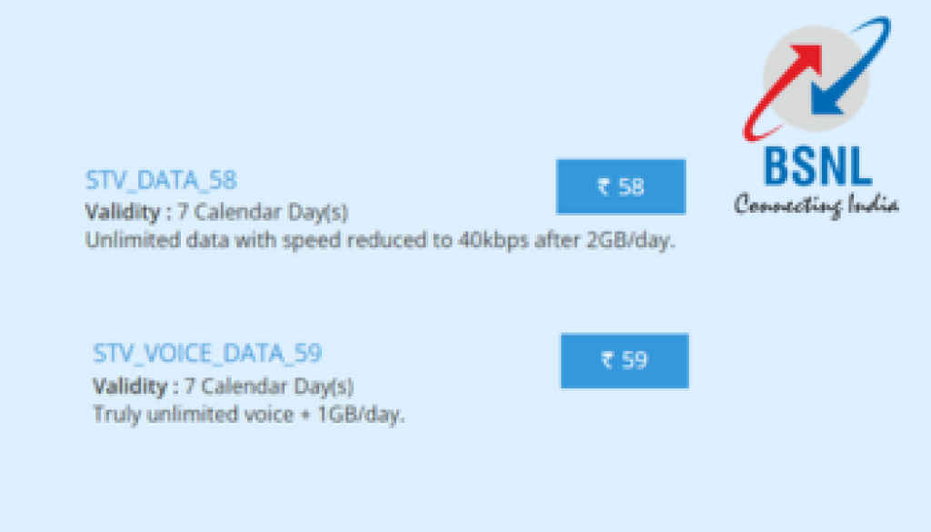 BSNL 2 New Voucher Plan