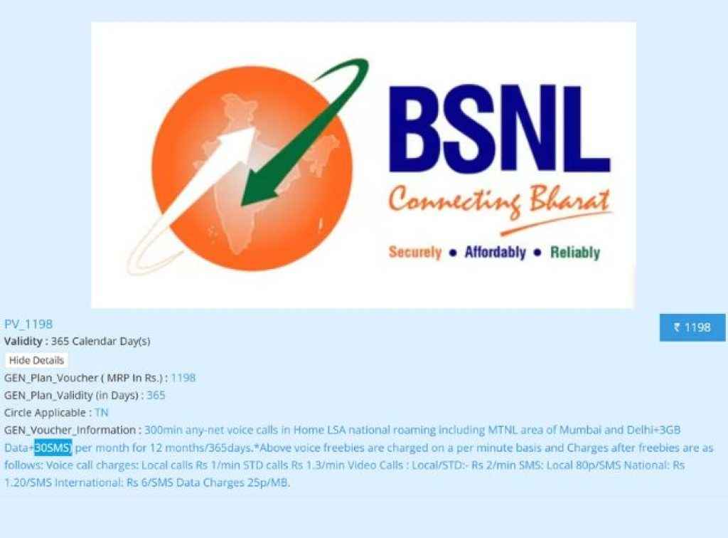 BSNL ,1,198