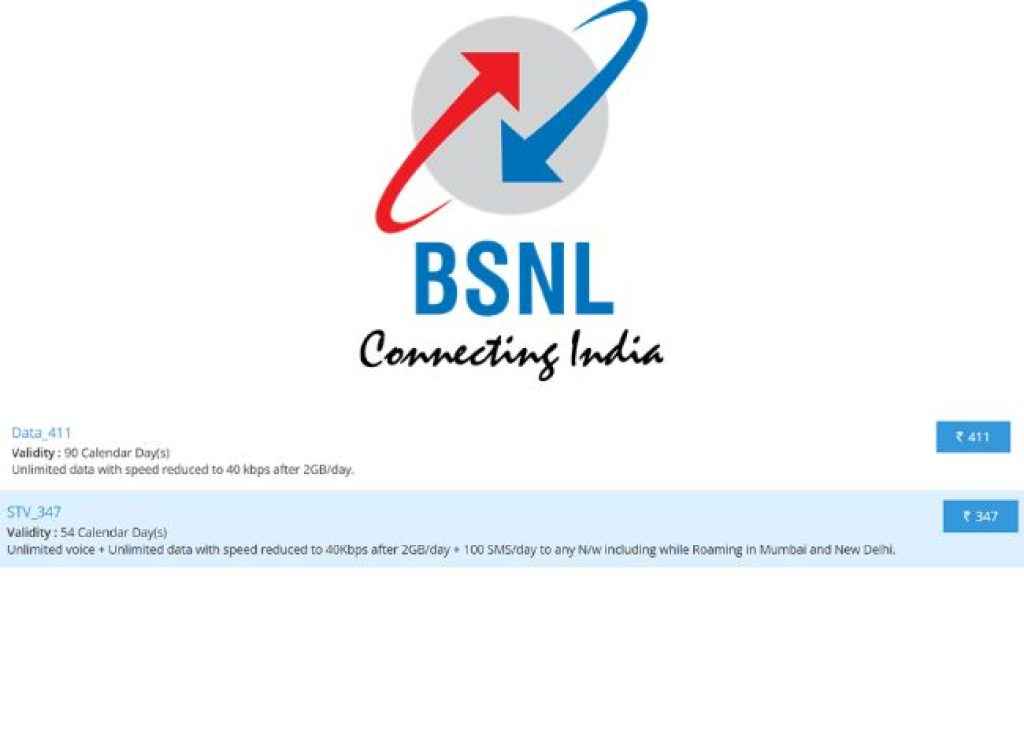 BSNL  411 and 347