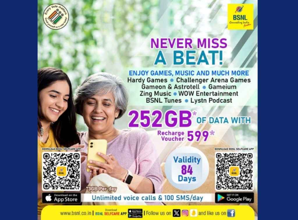 BSNL 599 rs Prepaid Plans