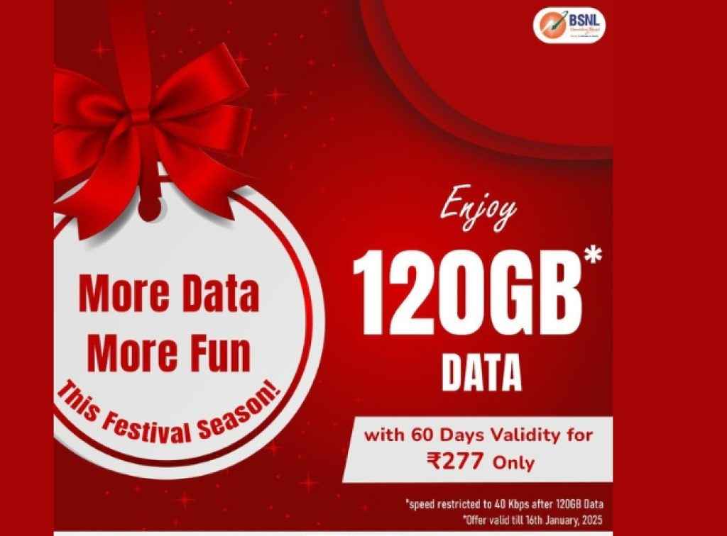 happy new year bsnl 60 days plan offers 120gb data