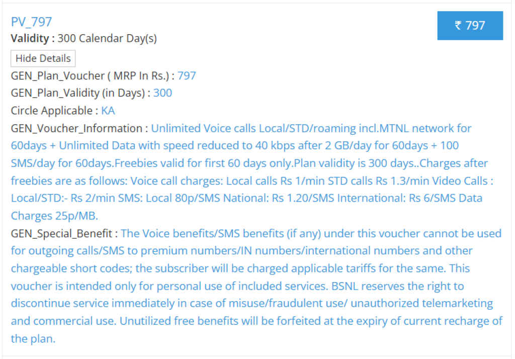 BSNL Best Recharge Plan - Digit Kannada