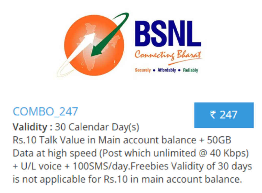 BSNL Rs.247 Plan Details