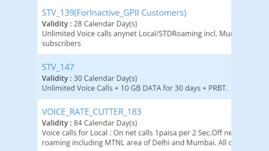 Bharat Sanchar Nigam Limited bsnl 147