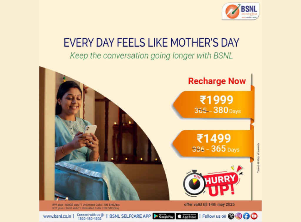 BSNL 1999 recharge plan offer 380 days validity