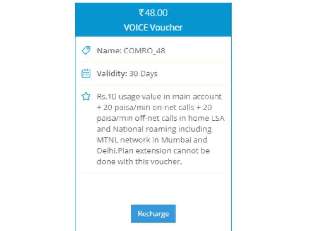 BSNL Rs 48 Plan 