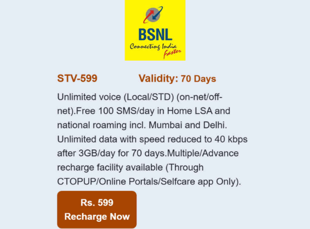 BSNL Plans
