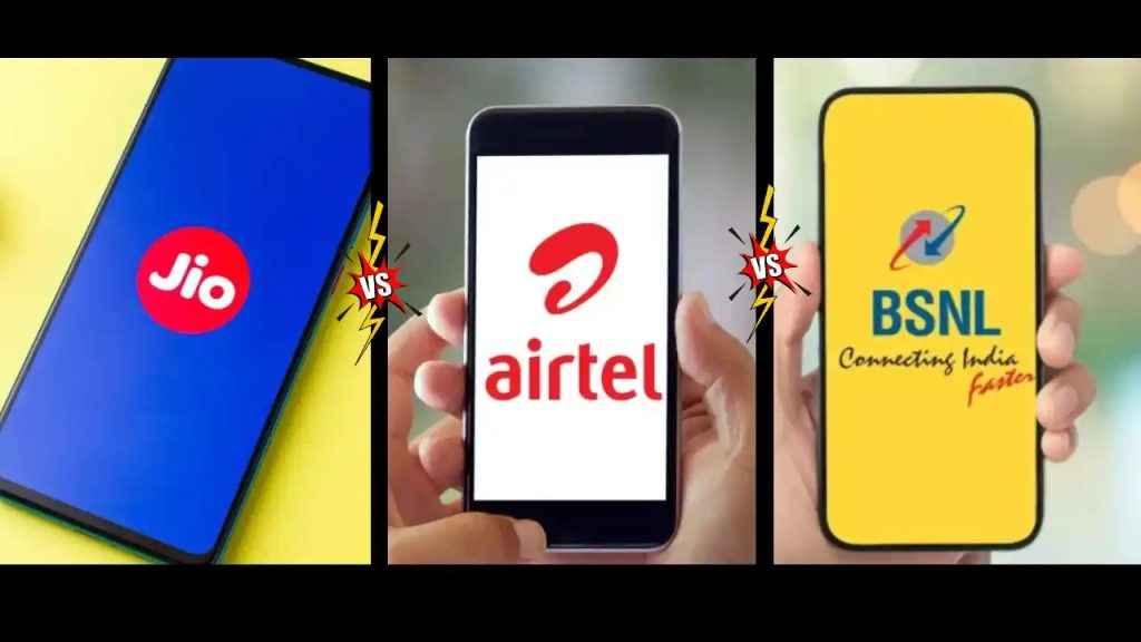 BSNL Vs Jio Vs Airtel