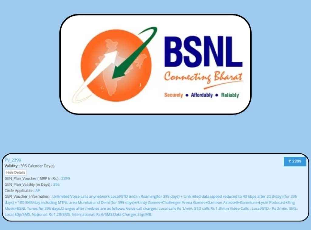 BSNL best one year plan