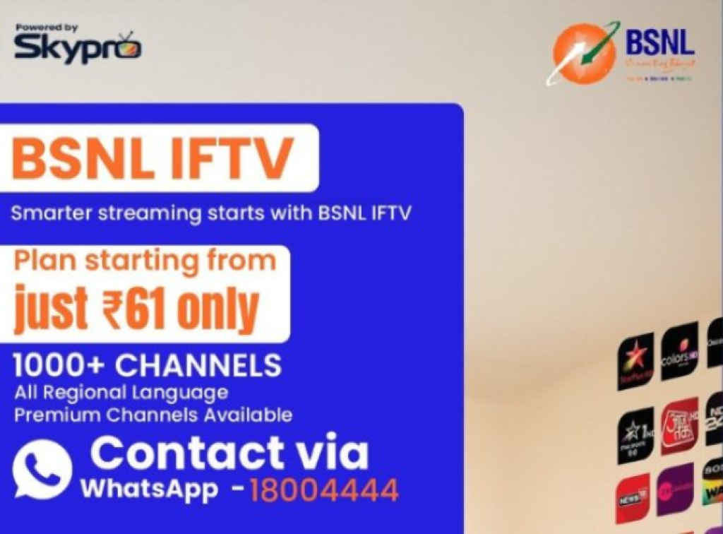 BSNL offers cheapest plan at just Rs 61 with 1000 channels