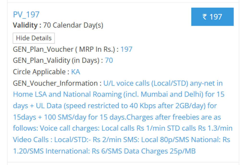 BSNL_197 Plan