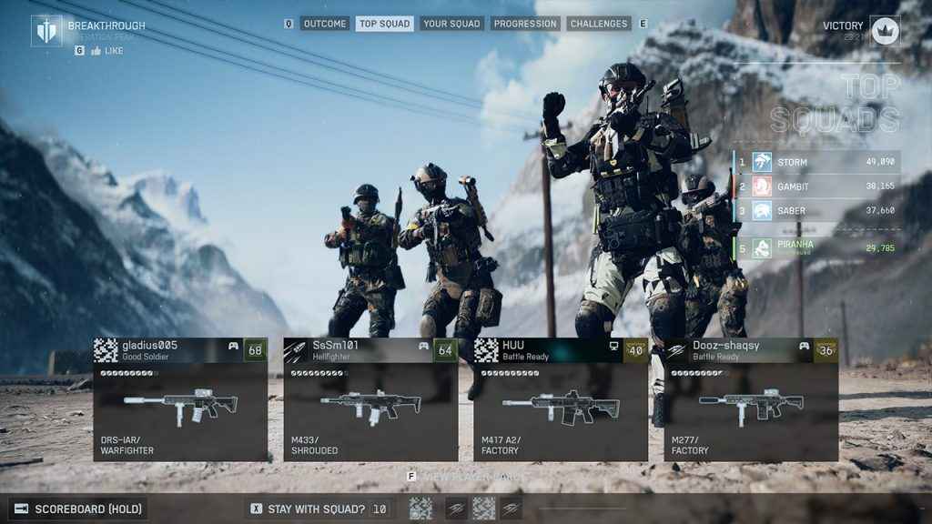 Battlefield 6 Mission End Screen