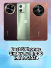 Best 5 phones under Rs 15,000 in Dec 2024 (1)