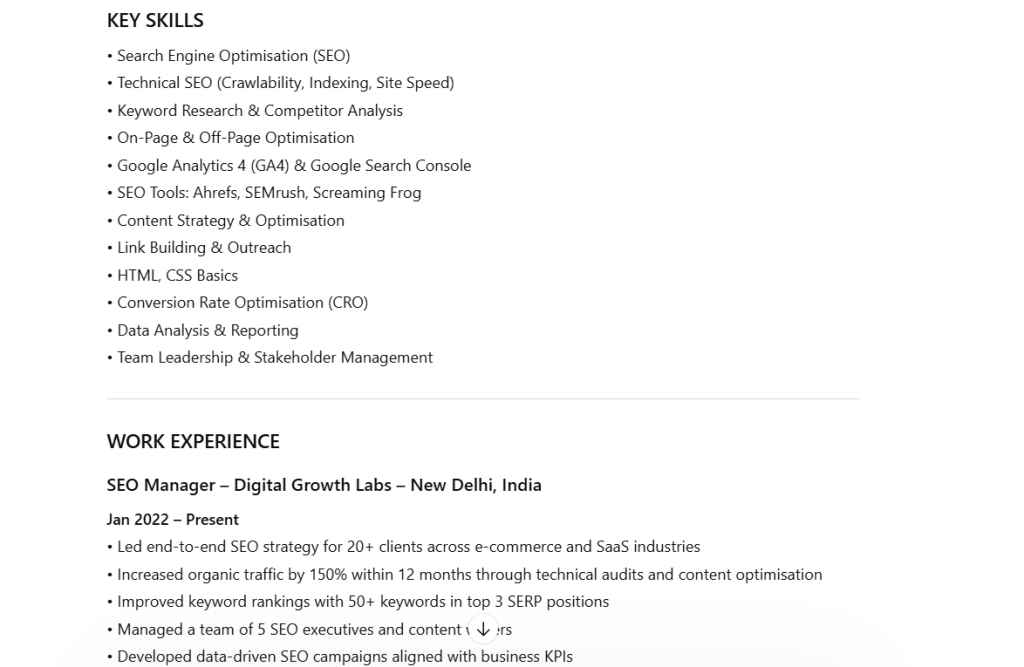 Best ChatGPT prompts to create a resume 2