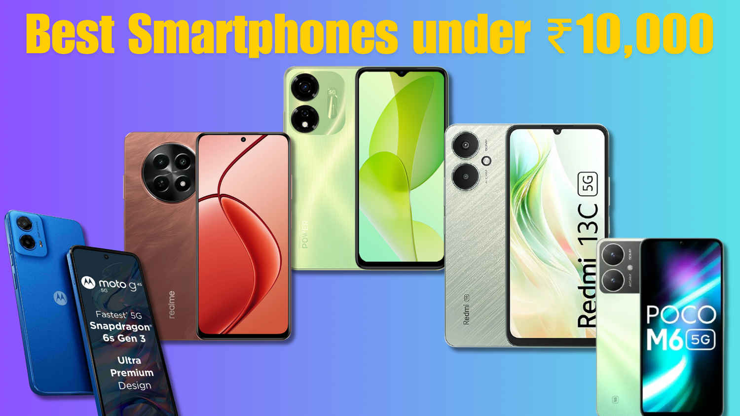 Best Phones Under ₹10,000: November 2024