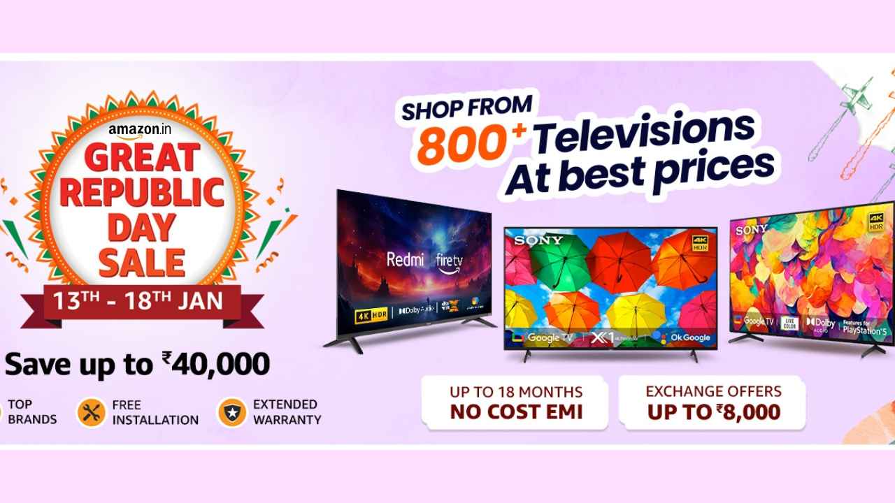 Amazon Sale 2024 में हो रही ऑफर्स की बरसात! 4K Smart TVs मिल रहे 65% तक सस्ते, देखें Best Deals