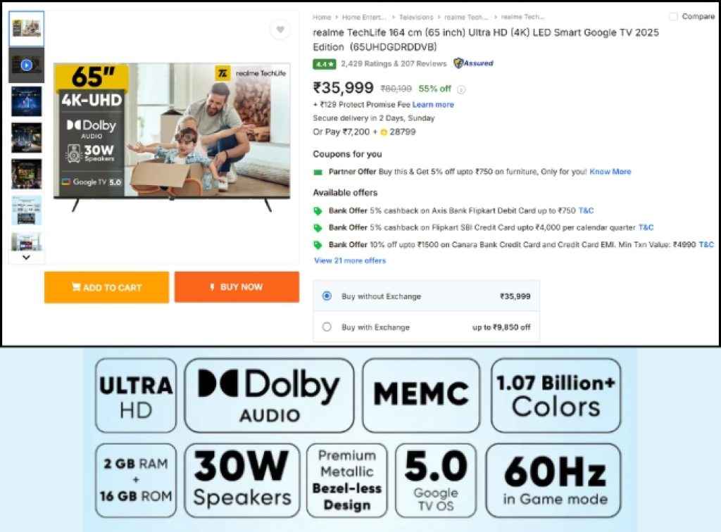 Best Tv Deal Dolby Smart Tv deal