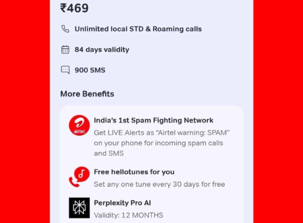 airtel cheapest plan