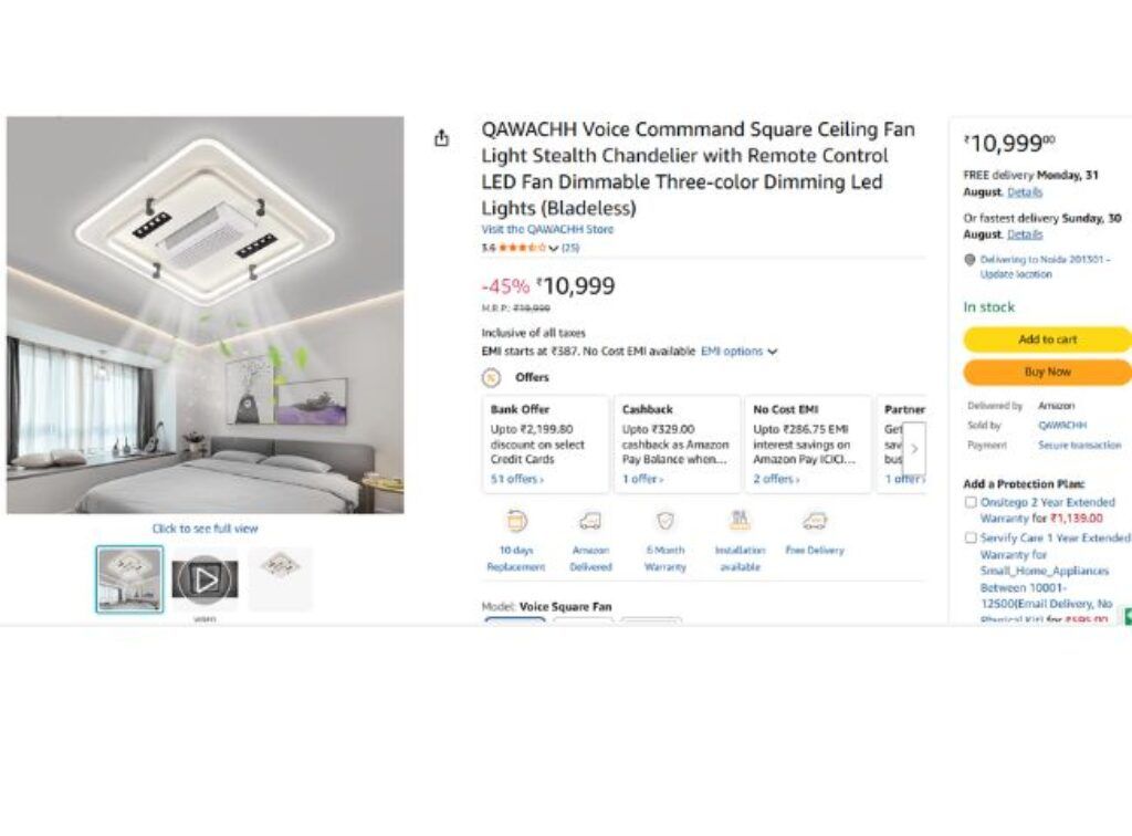 Bladeless Ceiling Fan