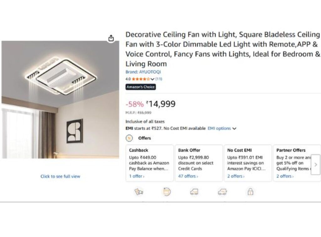Bladeless ceiling Fan (6)