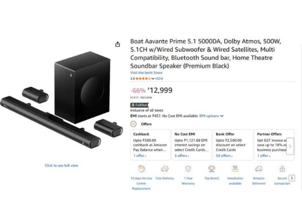 Boat Aavante Prime 5.1 5000DA,