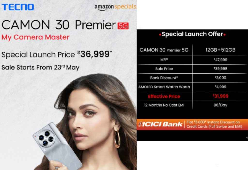 CAMON 30 Premier 5G launched in India with 50mp selfi camera and much more - Digit Kannada