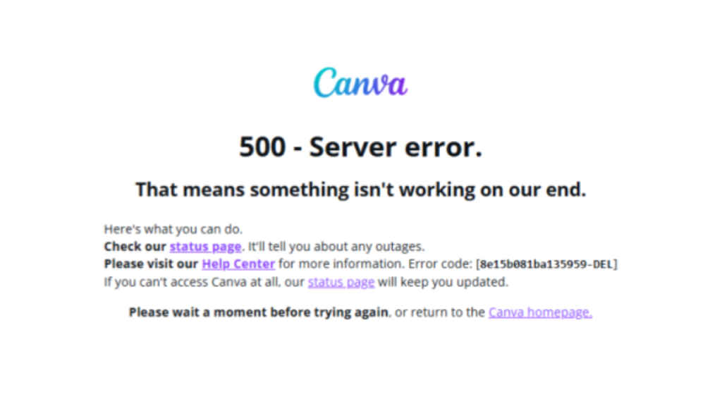 Canva Down