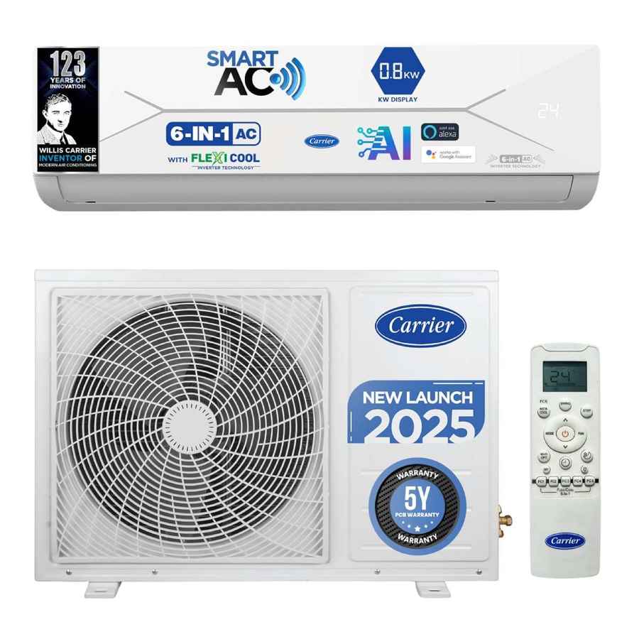 Carrier 2 Ton 5 Star Wi-Fi Smart Flexicool Inverter Split AC