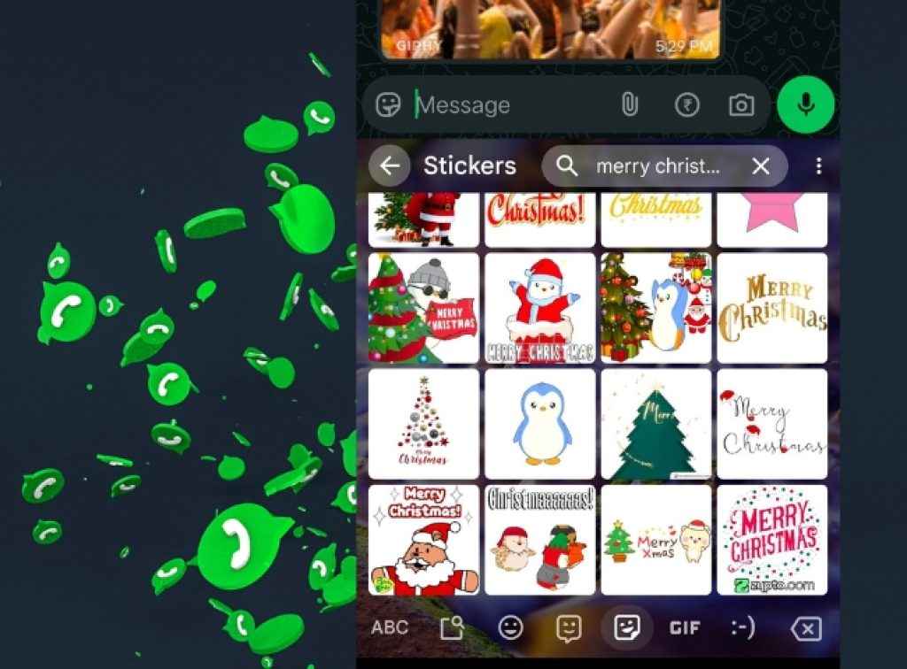 Christmas Stickers WhatsApp Stickers ക്രിയേറ്റ് ചെയ്ത് ഷെയർ ചെയ്യാം