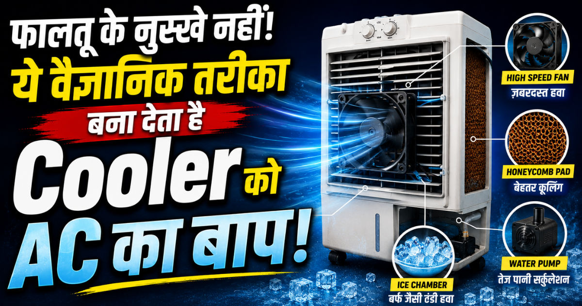 फालतू के नुस्खे नहीं! ये वैज्ञानिक तरीका बना देता है Cooler को AC का बाप