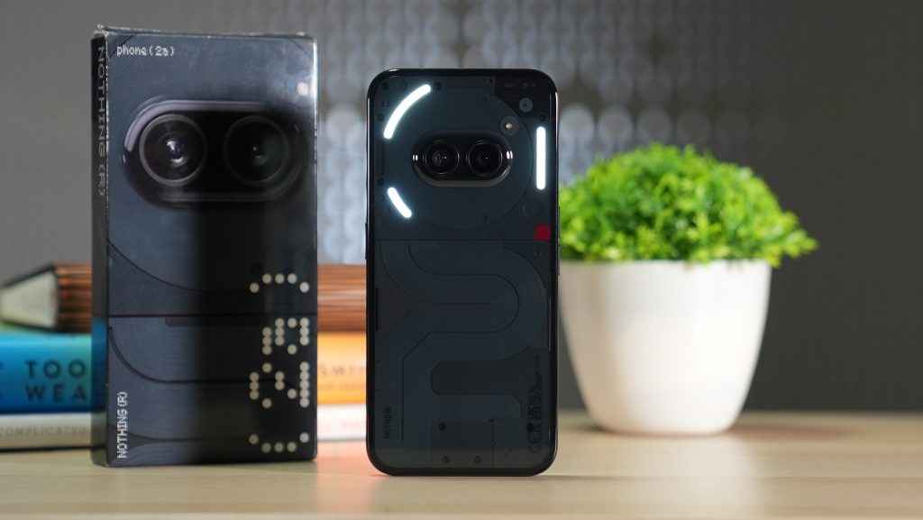 Nothing Phone (2a) Review - photo of the camera flash light on the back on the phone
