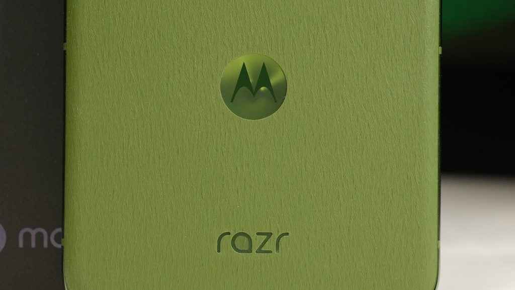 Motorola Razr 50 Ultra has a vegan leather back