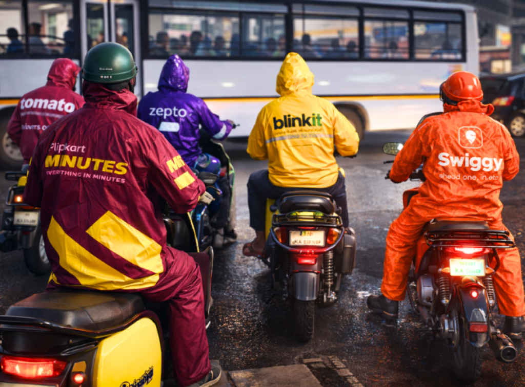 Delivery Partners Blinkit, Zomato, Zepto and Swiggy-