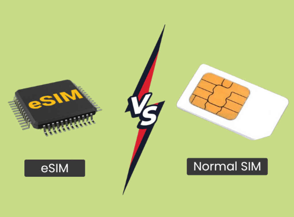 Differences between a SIM and an eSIM Card