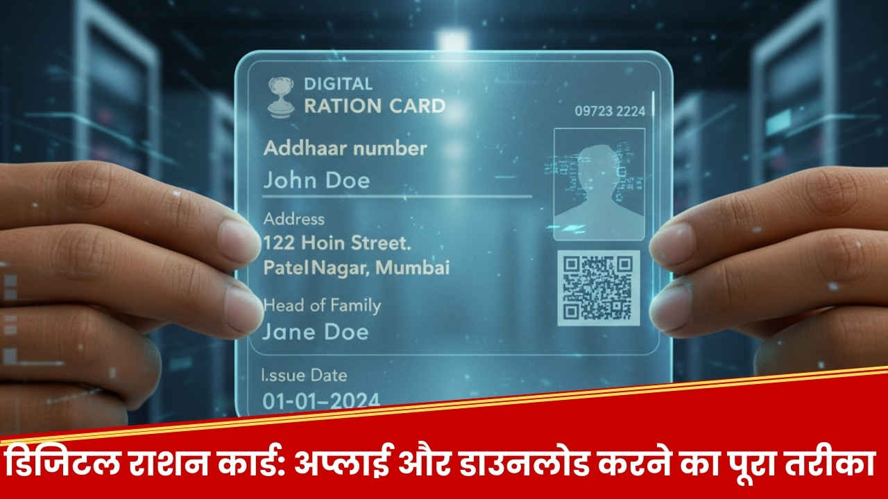 डीलरों की मनमानी पर लगेगी लगाम! आज ही अप्लाई कर दें Digital Ration Card, जानें लें डाउनलोड करने का तरीका