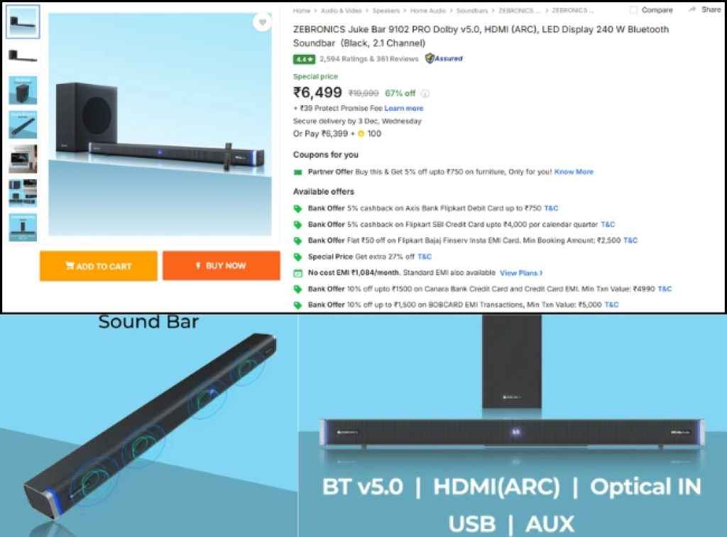 Dolby Audio Soundbar Deal 