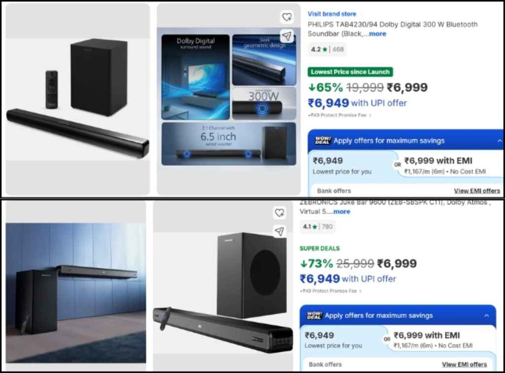 Dolby Soundbar deals on flipkart