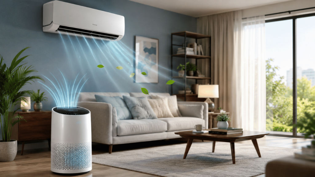 Electricity consumption while running AC and air purifier together