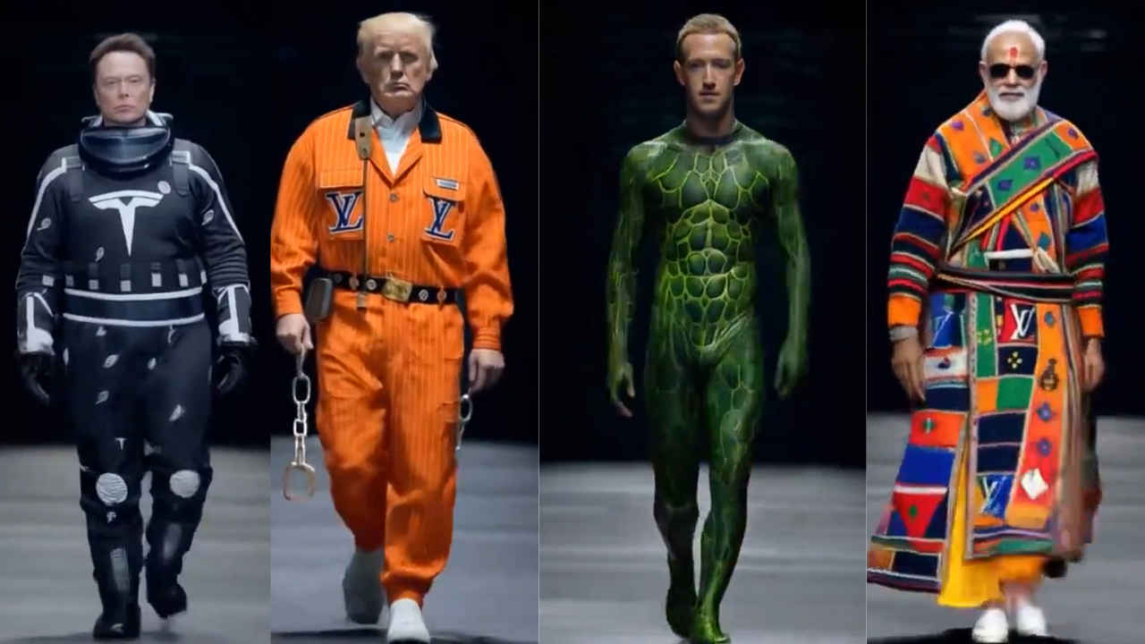 Elon Musk’s AI fashion show: Watch Zuckerberg, Trump and other prominent figures take the virtual runway