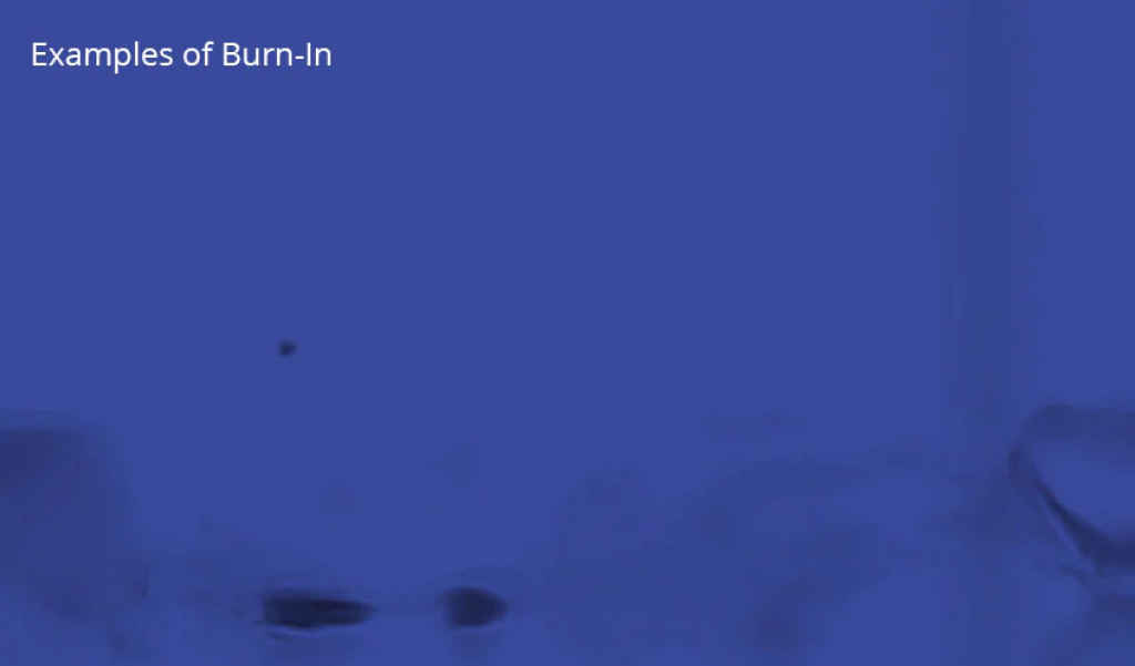 Example of burn in