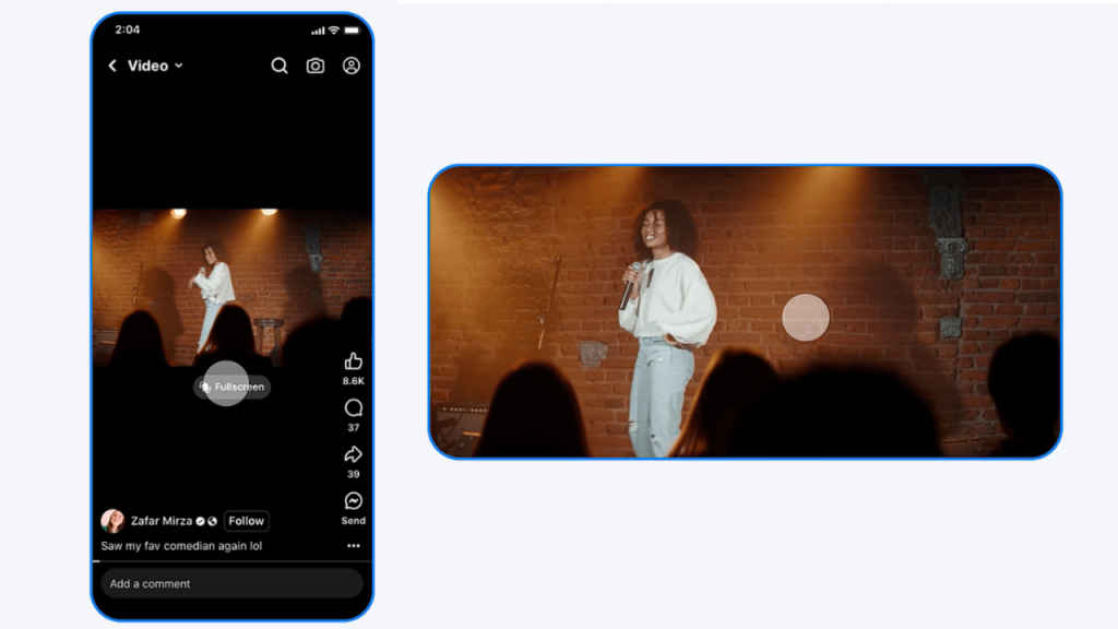 Meta introduces updated video player on Facebook: Features full-screen mode, slider to skip & more
