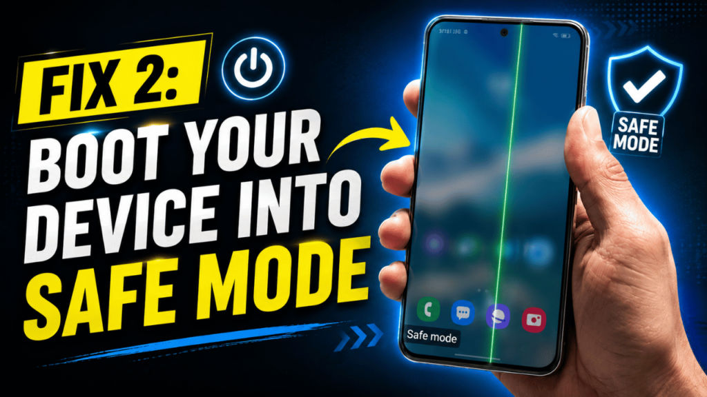 Fix 2 Boot your device into Safe Mode