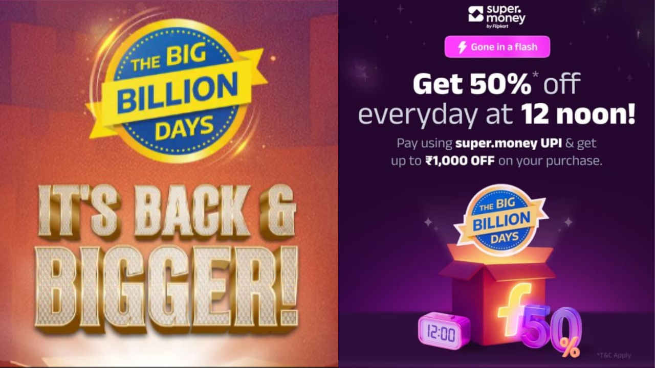 Flipkart BBD Sale: ಪ್ರತಿದಿನ ಈ ಸಮಯ 50% ಡಿಸ್ಕೌಂಟ್ ಪಡೆಯುವ ಸುವರ್ಣಾವಕಾಶ ನೀಡುತ್ತಿರುವ ಫ್ಲಿಪ್ಕಾರ್ಟ್!