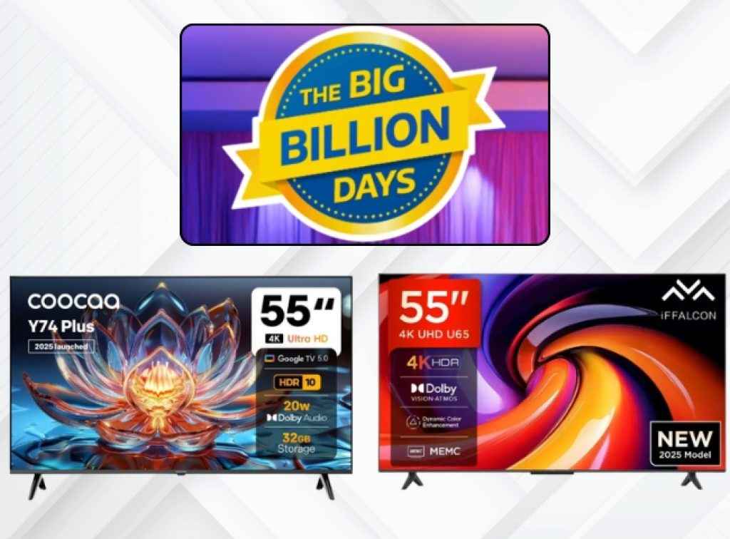 Flipkart BBD Sale 55 inch Smart tv deals 