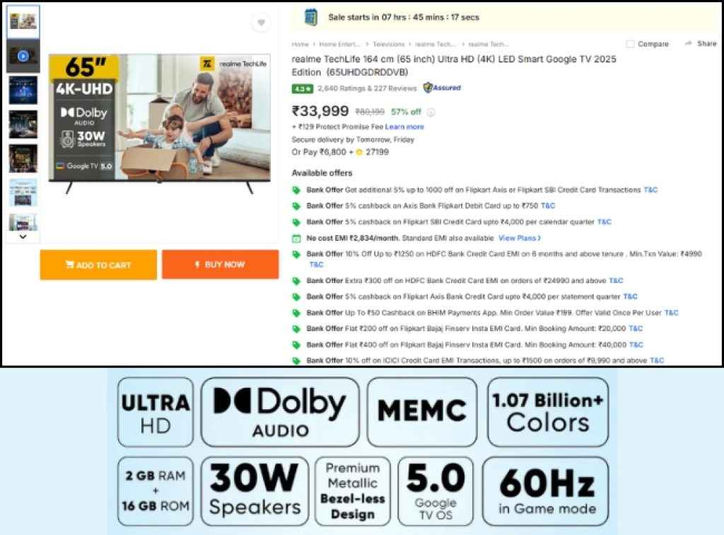 Flipkart Buy Buy 2025 Sale 4K Smart TV Deal